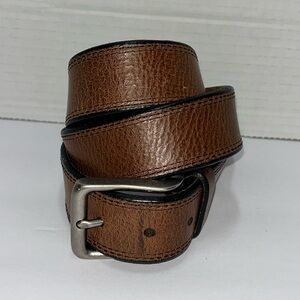 Fossil men’s y2k brown genuine leather belt size 32